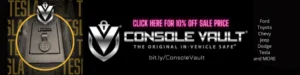 A black and pink banner with the words " console " written in it.