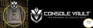 A black and silver logo for consoor