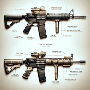 A picture of an ar-1 5 and its parts.