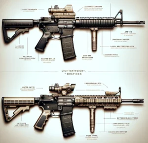 A picture of an ar-1 5 and its parts.