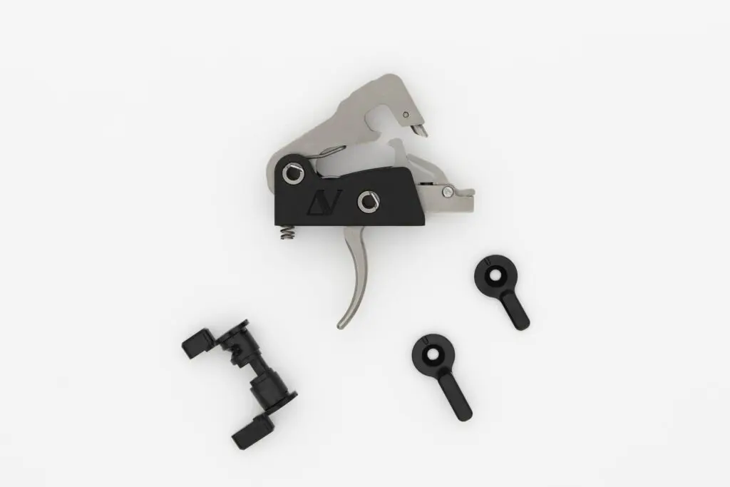 Partisan Disruptor AR-15 Forced Reset Trigger drop-in cassette with anti-walk pins.